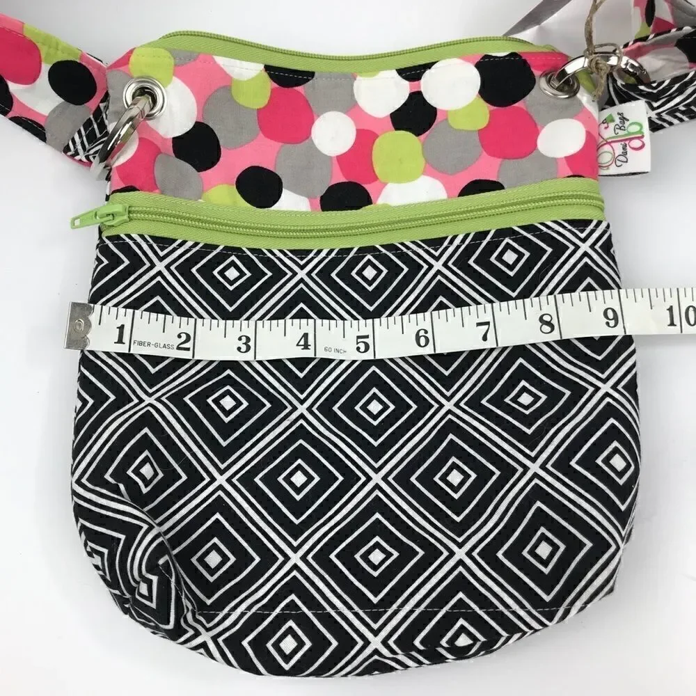 Artisan Hand Crafted Colorful Fabric Crossbody Bag NWT